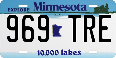 MN license plate 969TRE
