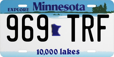 MN license plate 969TRF