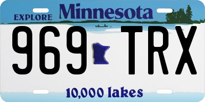 MN license plate 969TRX