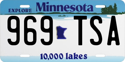 MN license plate 969TSA
