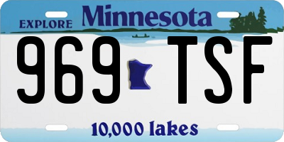 MN license plate 969TSF