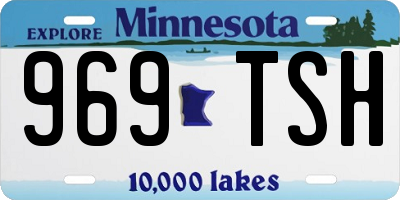MN license plate 969TSH