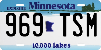 MN license plate 969TSM