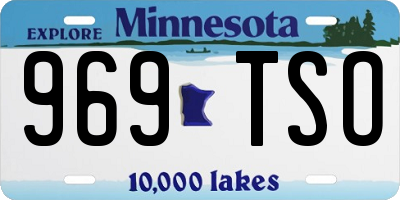 MN license plate 969TSO