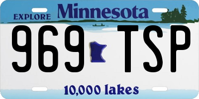 MN license plate 969TSP