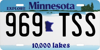 MN license plate 969TSS