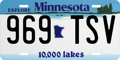 MN license plate 969TSV