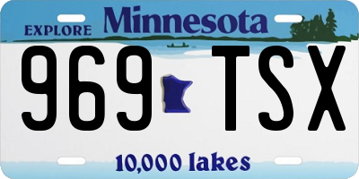 MN license plate 969TSX