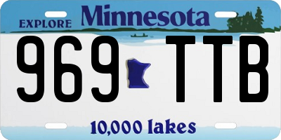 MN license plate 969TTB