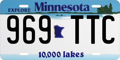 MN license plate 969TTC