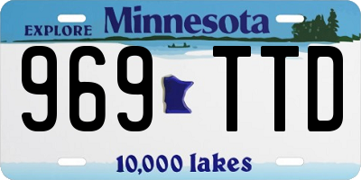 MN license plate 969TTD
