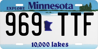 MN license plate 969TTF