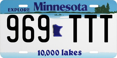 MN license plate 969TTT