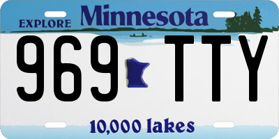MN license plate 969TTY