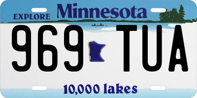 MN license plate 969TUA