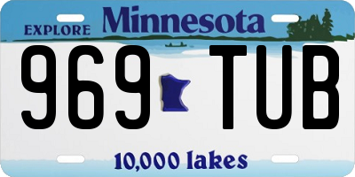 MN license plate 969TUB