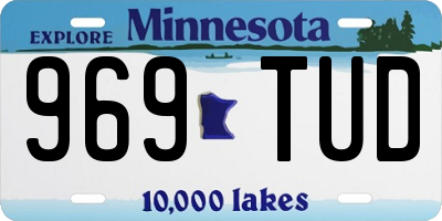 MN license plate 969TUD