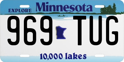 MN license plate 969TUG