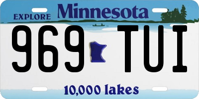 MN license plate 969TUI