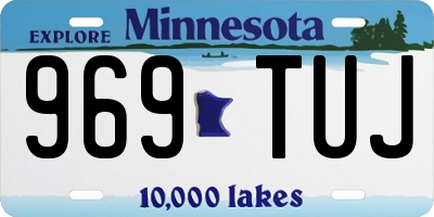 MN license plate 969TUJ