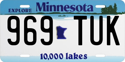MN license plate 969TUK