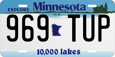 MN license plate 969TUP