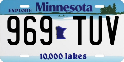 MN license plate 969TUV