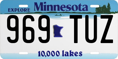 MN license plate 969TUZ