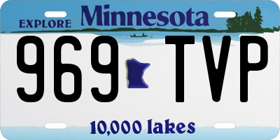 MN license plate 969TVP