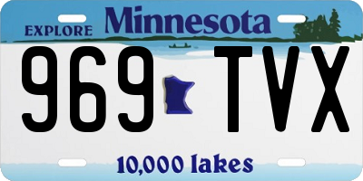 MN license plate 969TVX