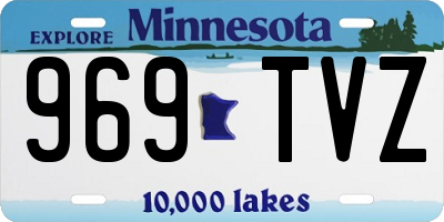 MN license plate 969TVZ