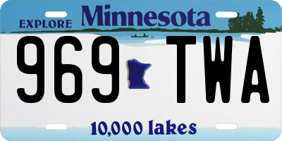 MN license plate 969TWA
