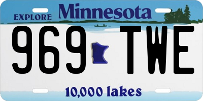 MN license plate 969TWE
