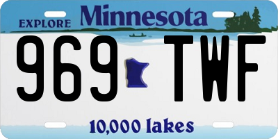 MN license plate 969TWF