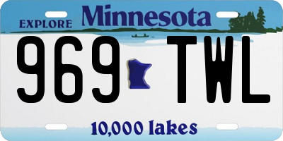 MN license plate 969TWL