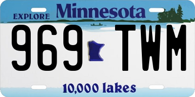 MN license plate 969TWM