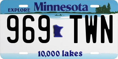 MN license plate 969TWN