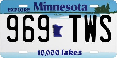 MN license plate 969TWS