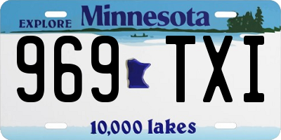 MN license plate 969TXI