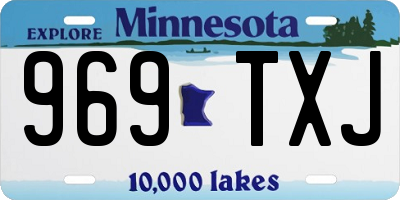 MN license plate 969TXJ