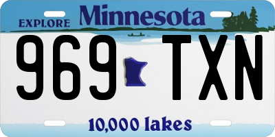 MN license plate 969TXN