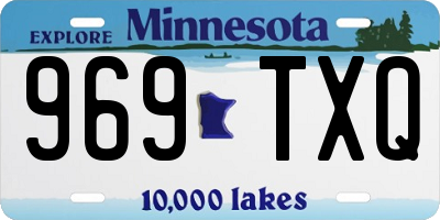 MN license plate 969TXQ