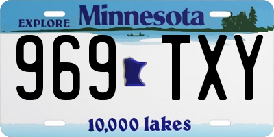 MN license plate 969TXY