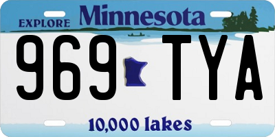 MN license plate 969TYA