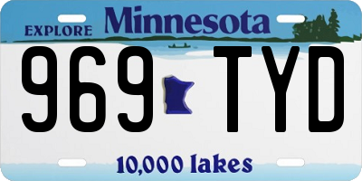 MN license plate 969TYD