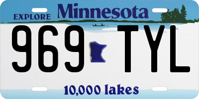 MN license plate 969TYL