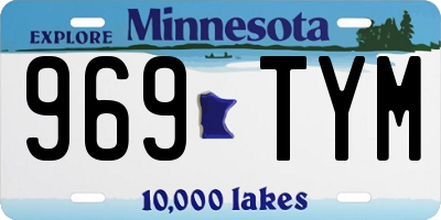 MN license plate 969TYM