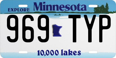 MN license plate 969TYP