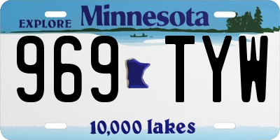 MN license plate 969TYW