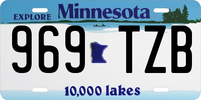 MN license plate 969TZB